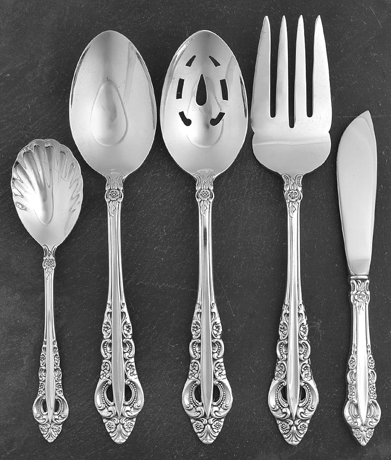 Silver Majesty (Silverplate, 1970) 5 Piece Hostess Set by Reed & Barton-1