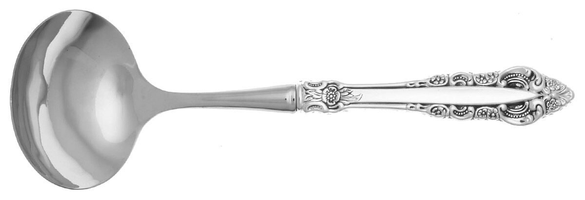 Silver Majesty (Silverplate, 1970) Gravy Ladle with No Spout Stainless Bowl HC by Reed & Barton-1
