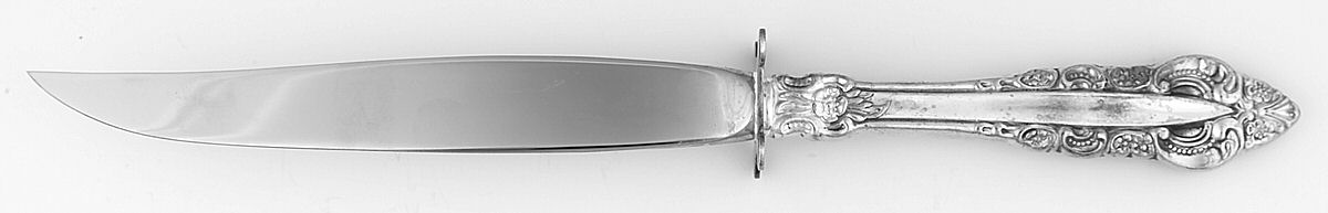 Silver Majesty (Silverplate, 1970) Small Steak Carving Knife with Stainless Blade by Reed & Barton-1