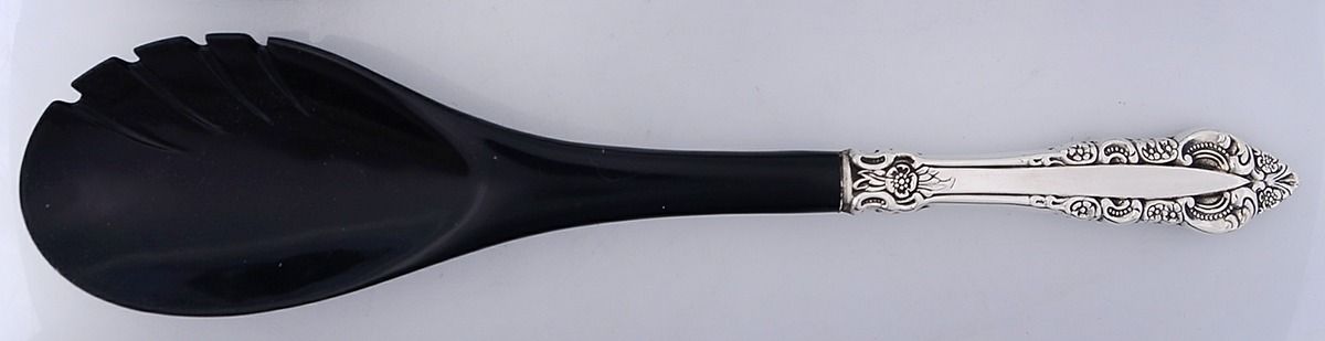 Silver Majesty (Silverplate, 1970) Salad Serving Fork with Plastic Prongs by Reed & Barton-1