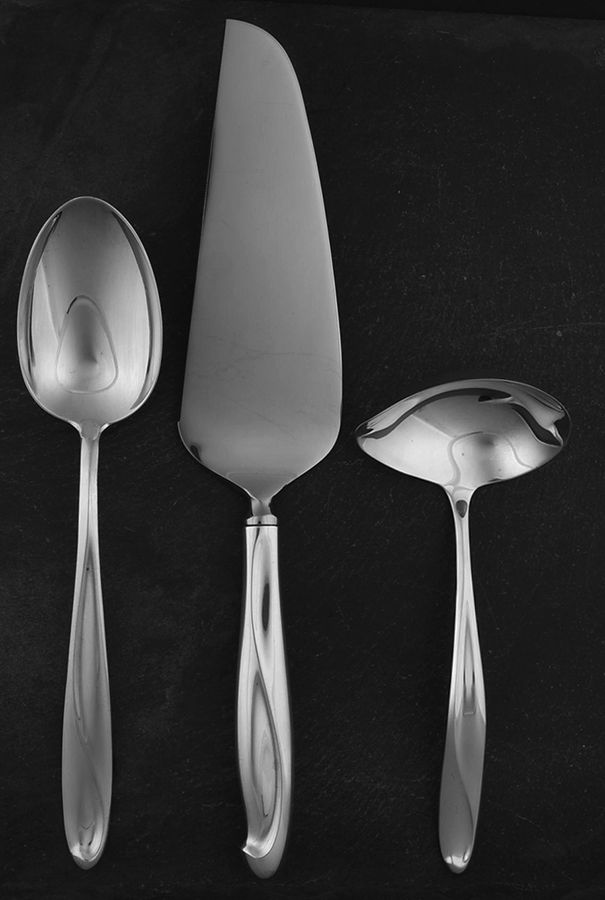 Silver Sculpture (Sterling, 1954) 3 Piece Completer Set by Reed & Barton-1