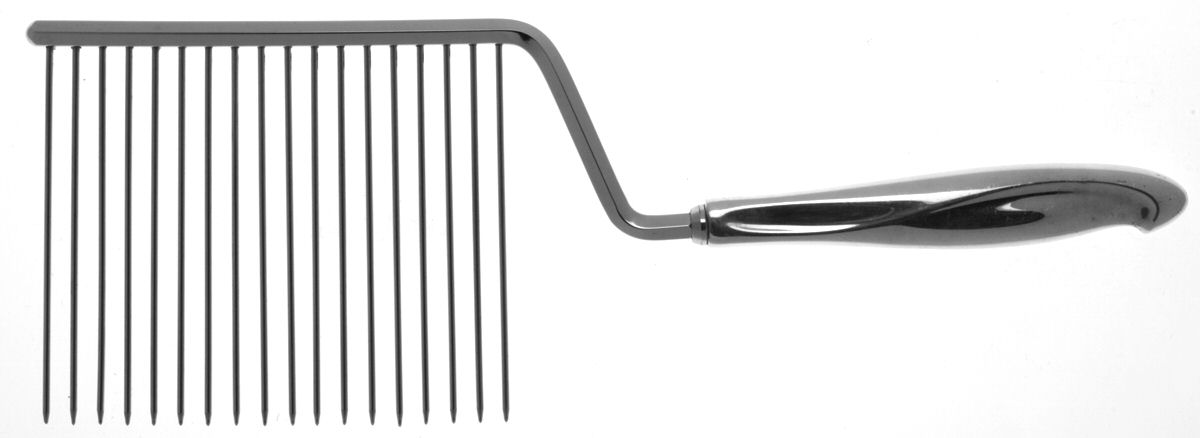 Silver Sculpture (Sterling, 1954) Cake Breaker with Silverplate Prongs by Reed & Barton-1