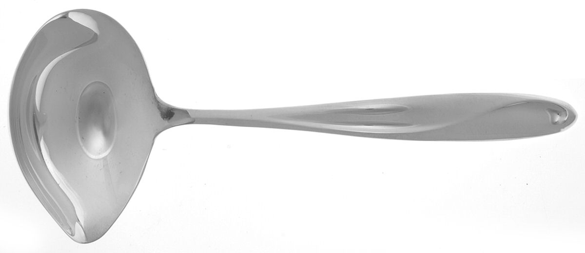 Silver Sculpture (Sterling, 1954) Solid Gravy Ladle by Reed & Barton-1