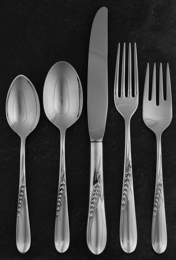 Silver Wheat (Sterling, 1952) 40 Piece Estate Set by Reed & Barton-1