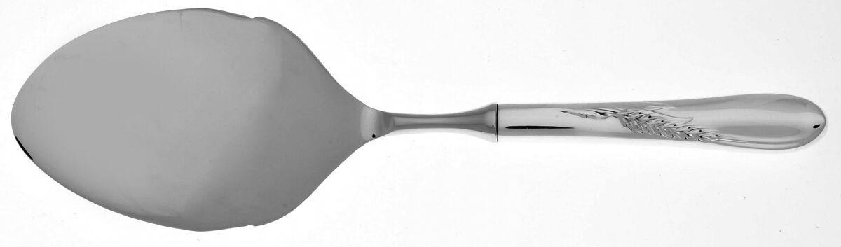 Silver Wheat (Sterling, 1952) Server-Pastry/Stainless Blade by Reed & Barton-1