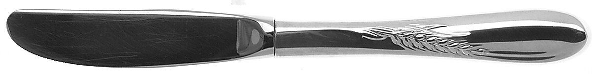 Silver Wheat (Sterling, 1952) Modern Hollow Butter Spreader (Stainless) by Reed & Barton-1