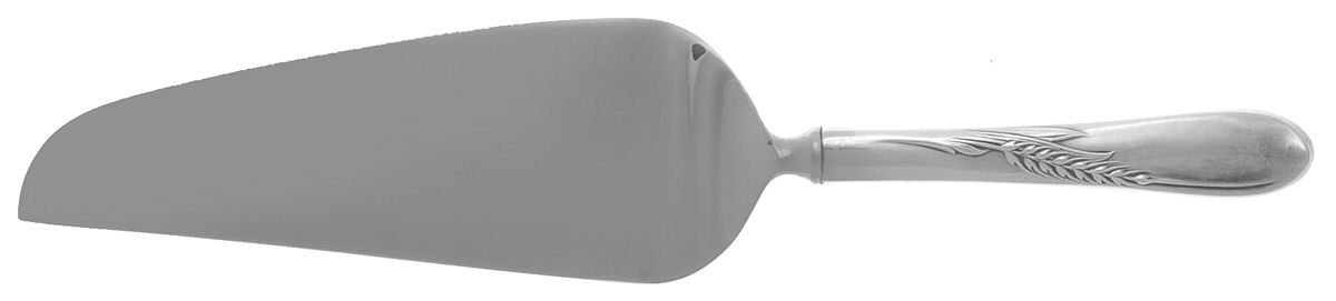 Silver Wheat (Sterling, 1952) Pie & Cake Server with Stainless Blade by Reed & Barton-1