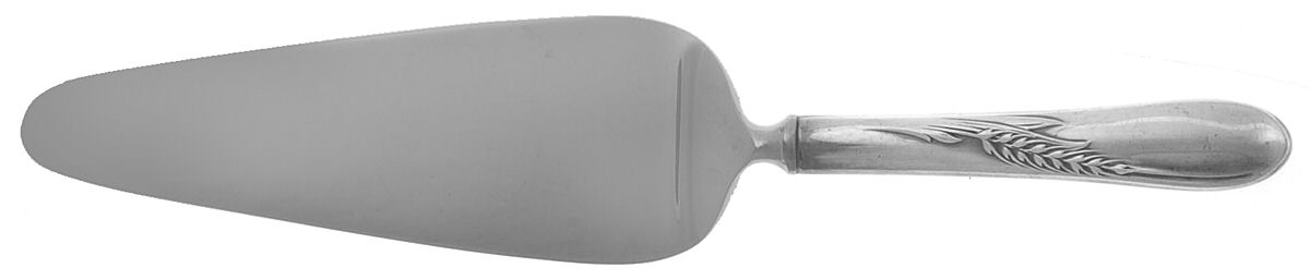 Silver Wheat (Sterling, 1952) Pie Server with Stainless Blade by Reed & Barton-1