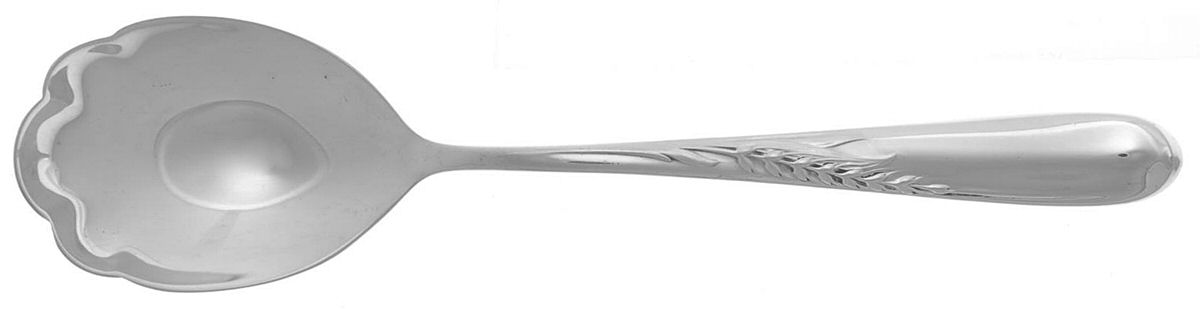 Silver Wheat (Sterling, 1952) Sugar Shell Spoon by Reed & Barton-1