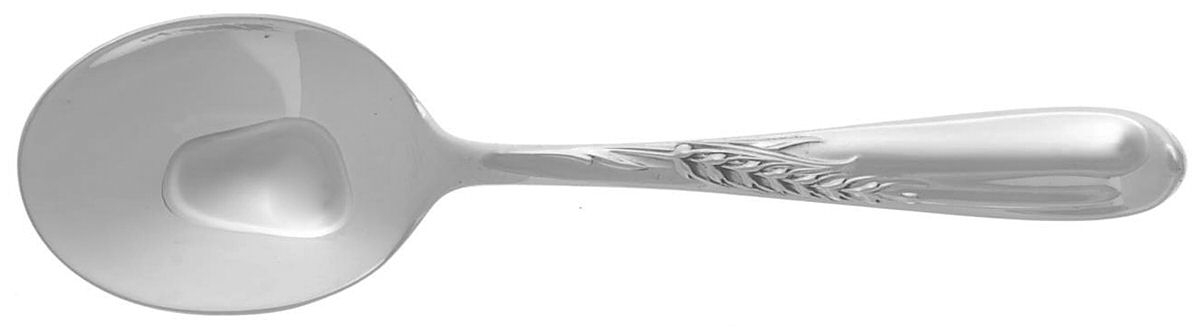 Silver Wheat (Sterling, 1952) Straight Handle Baby Spoon by Reed & Barton-1