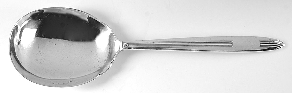 Socialite (Silverplate, 1937) Solid Smooth Casserole Spoon by Reed & Barton-1