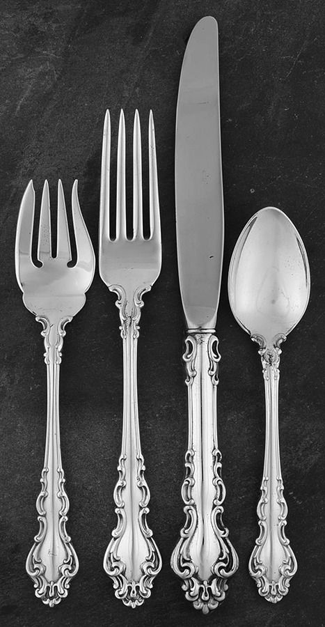 Spanish Baroque (Sterling, 1965) 4 Piece Place Size Setting by Reed & Barton-1