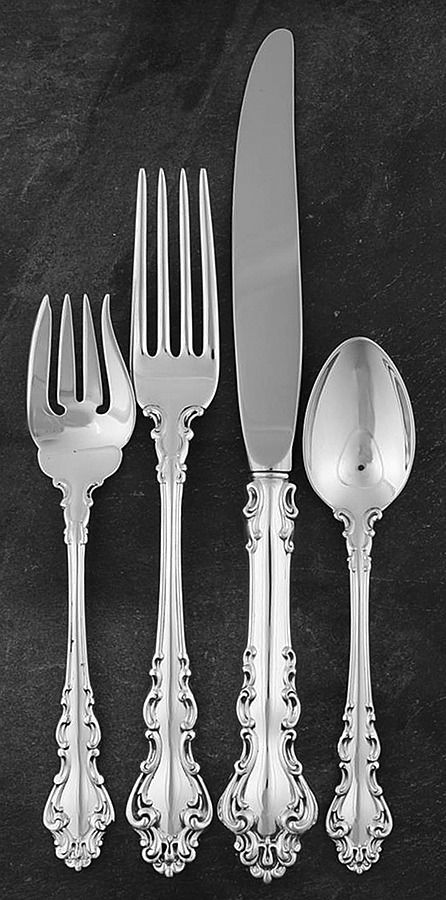 Spanish Baroque (Sterling, 1965) 4 Piece Dinner Size Setting by Reed & Barton-1