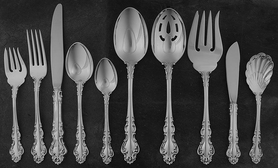 Spanish Baroque (Sterling, 1965) 45 Piece Place Size Starter Set by Reed & Barton-1
