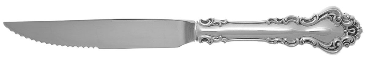 Spanish Baroque (Sterling, 1965) Steak Knife Individual Hollow, Serrate HC by Reed & Barton-1