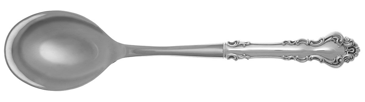 Spanish Baroque (Sterling, 1965) Salad Serving Spoon with Stainless Bowl HC by Reed & Barton-1