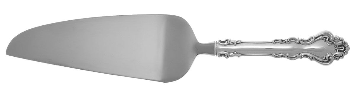 Spanish Baroque (Sterling, 1965) Pie and Cake Server with Stainless Blade HC by Reed & Barton-1