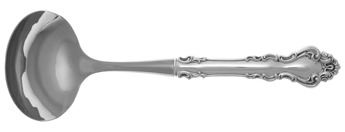 Spanish Baroque (Sterling, 1965) Gravy Ladle with No Spout Stainless Bowl HC by Reed & Barton-1