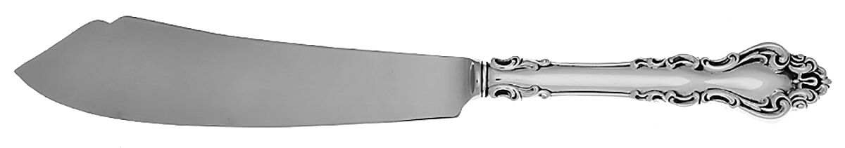 Spanish Baroque (Sterling, 1965) Cake Knife with Stainless Blade by Reed & Barton-1