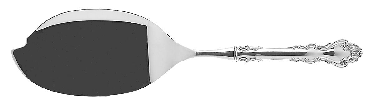 Spanish Baroque (Sterling, 1965) Hollow Handle Fish Serving Knife, Silverplt Blade by Reed & Barton-1