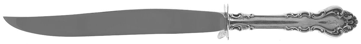 Spanish Baroque (Sterling, 1965) Large Stainless Blade Roast Carving Knife by Reed & Barton-1