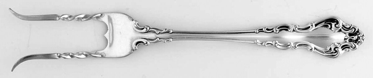 Spanish Baroque (Sterling, 1965) Altered Fork Baked Potato Fork by Reed & Barton-1