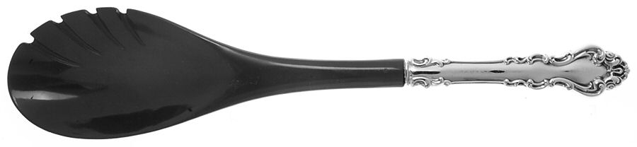 Spanish Baroque (Sterling, 1965) Salad Serving Fork with Plastic Prongs by Reed & Barton-1