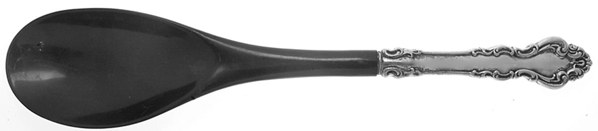 Spanish Baroque (Sterling, 1965) Salad Serving Spoon with Plastic Bowl by Reed & Barton-1