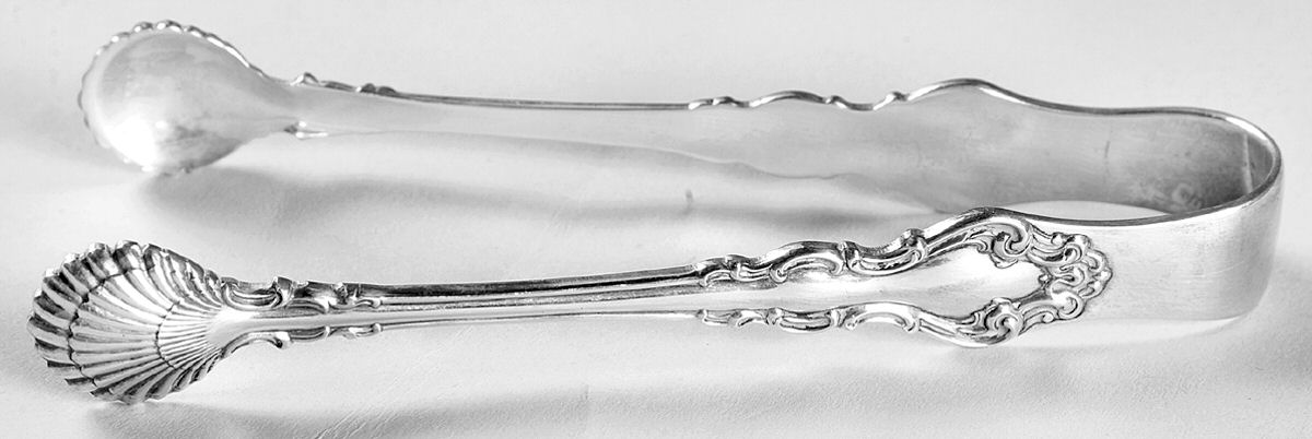 Spanish Baroque (Sterling, 1965) Sugar Tongs by Reed & Barton-1