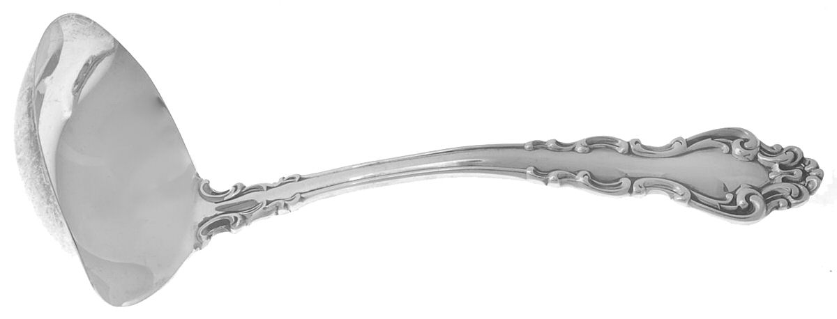 Spanish Baroque (Sterling, 1965) Solid Gravy Ladle by Reed & Barton-1