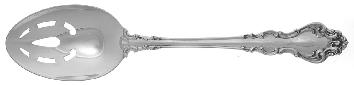 Spanish Baroque (Sterling, 1965) Pierced Tablespoon (Serving Spoon) by Reed & Barton-1