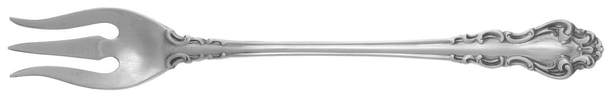 Spanish Baroque (Sterling, 1965) Short Handle Pickle/Olive Fork by Reed & Barton-1