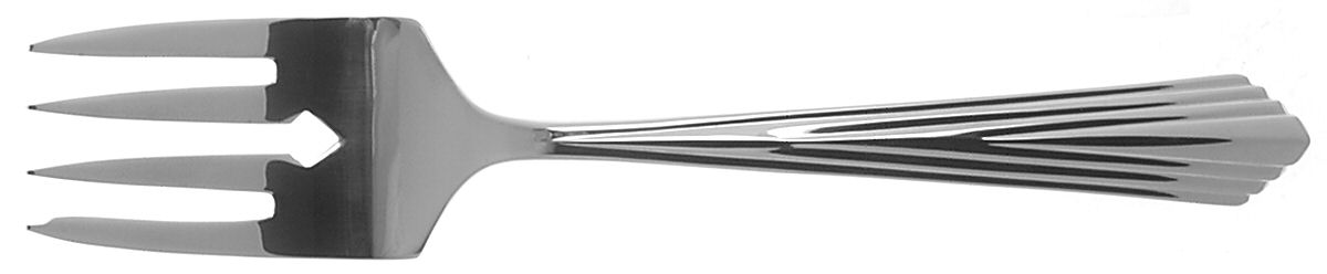 Spire (Stainless) Medium Solid Cold Meat Serving Fork by Reed & Barton-1