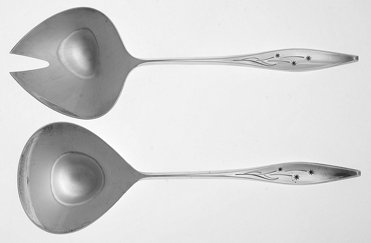 Star (Sterling, 1960) (2 Pc) Solid Salad Set by Reed & Barton-1