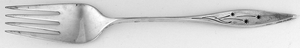 Star (Sterling, 1960) Individual Salad Fork by Reed & Barton-1