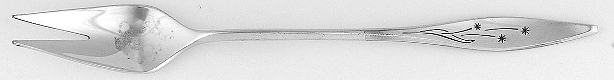 Star (Sterling, 1960) Short Handle Pickle/Olive Fork by Reed & Barton-1