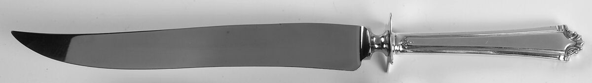 St. George (Sterling, 1918) Large Stainless Blade Roast Carving Knife by Reed & Barton-1