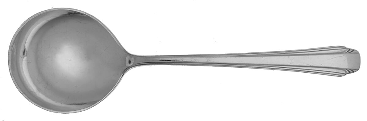 Stylist (Silverplate, 1931) Round Bowl Soup Spoon (Bouillon) by Reed & Barton-1