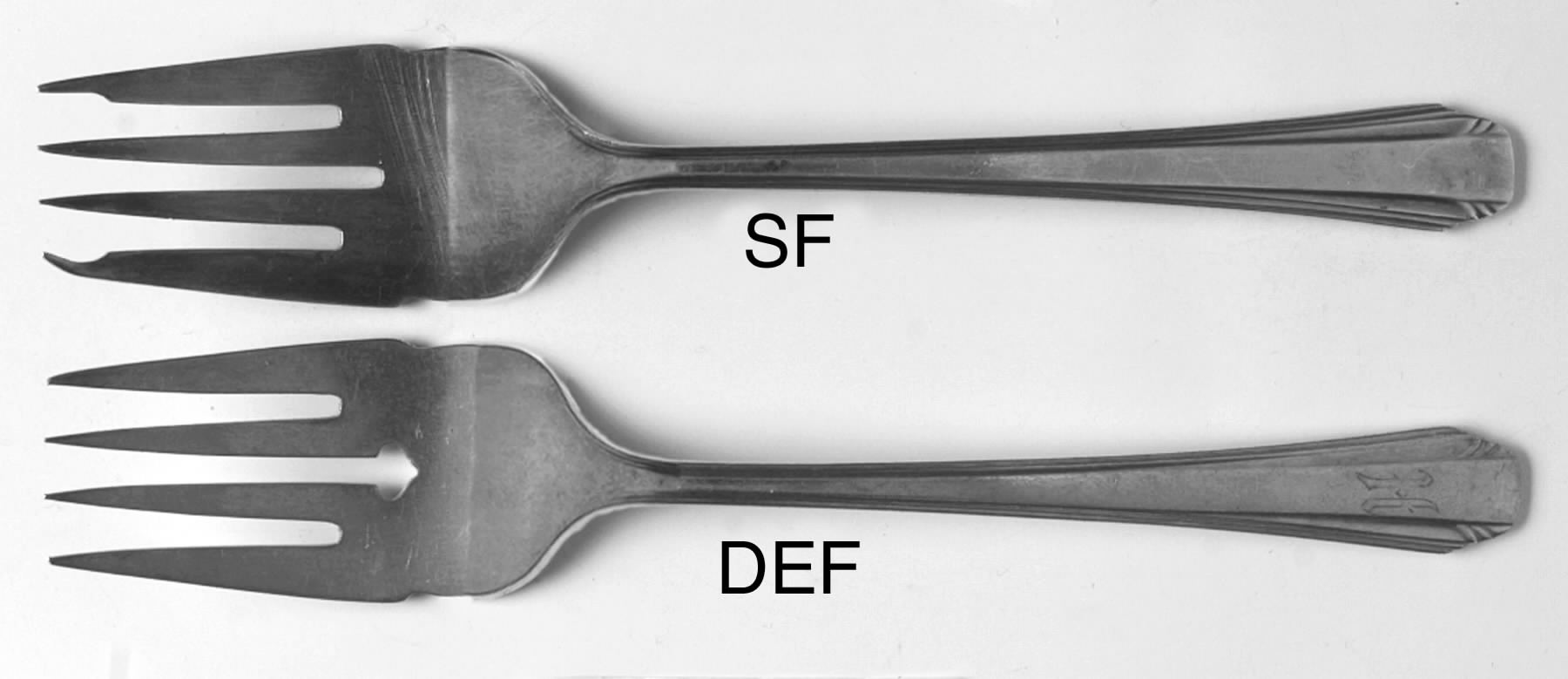 Stylist (Silverplate, 1931) Dessert Fork by Reed & Barton-1