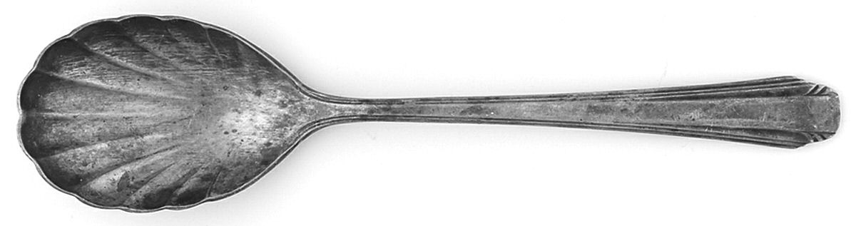 Stylist (Silverplate, 1931) Sugar Shell Spoon by Reed & Barton-1