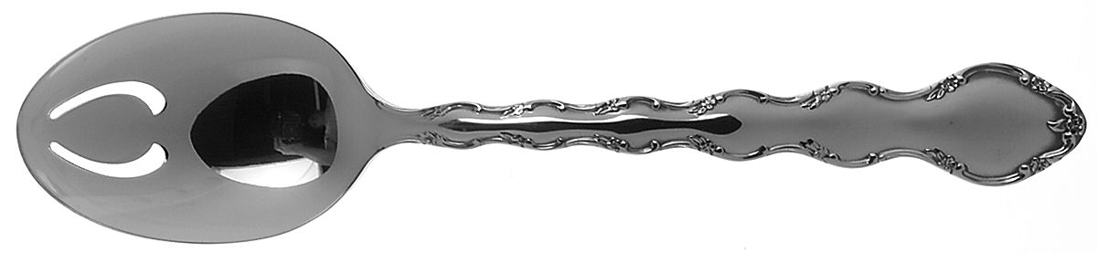 Summertime (Stainless, 1979) Pierced Tablespoon (Serving Spoon) by Reed & Barton-1