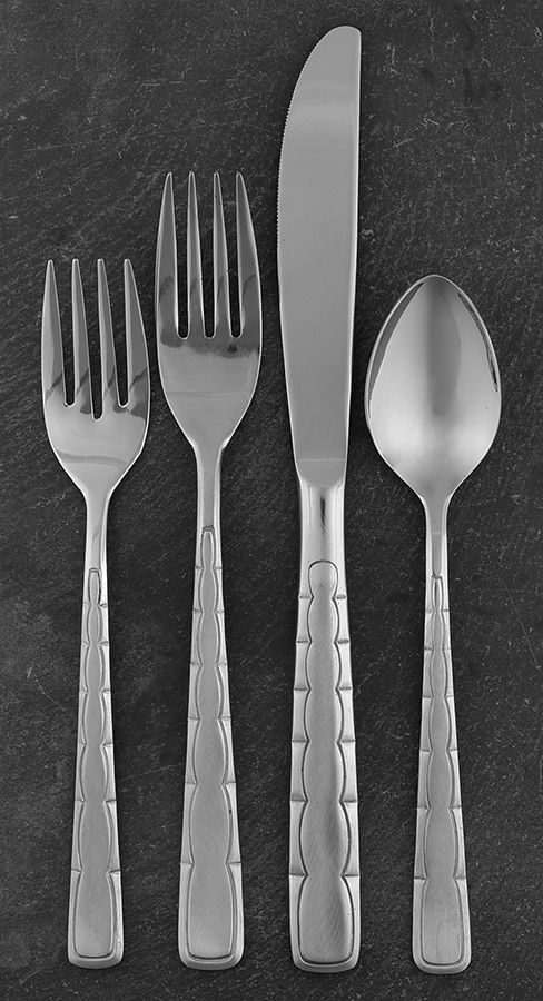 Swagger (Stainless) 4 Piece Place Setting by Reed & Barton-1