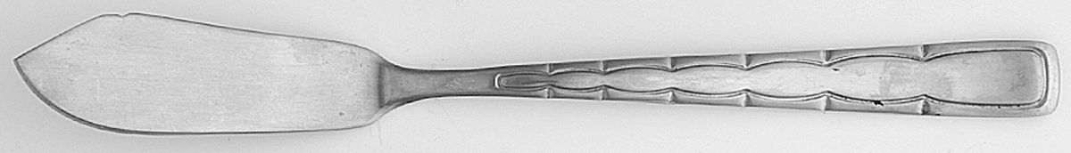 Swagger-Glossy (Stainless) Flat Handle Master Butter Knife by Reed & Barton-1