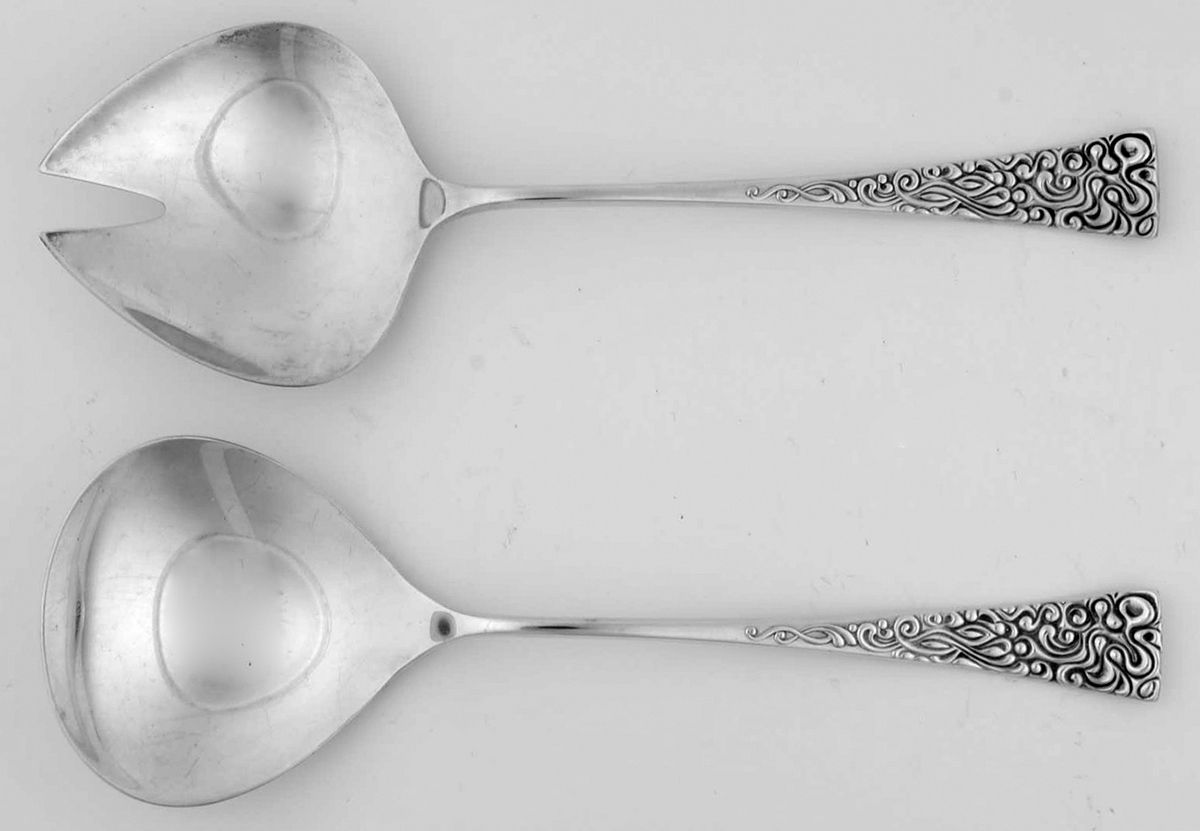 Tapestry (Sterling, 1964) (2 Pc) Solid Salad Set by Reed & Barton-1