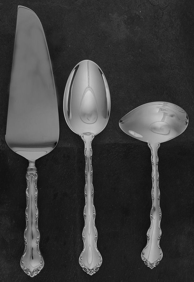 Tara (Sterling, 1955, No Monograms) 3 Piece Completer Set by Reed & Barton-1