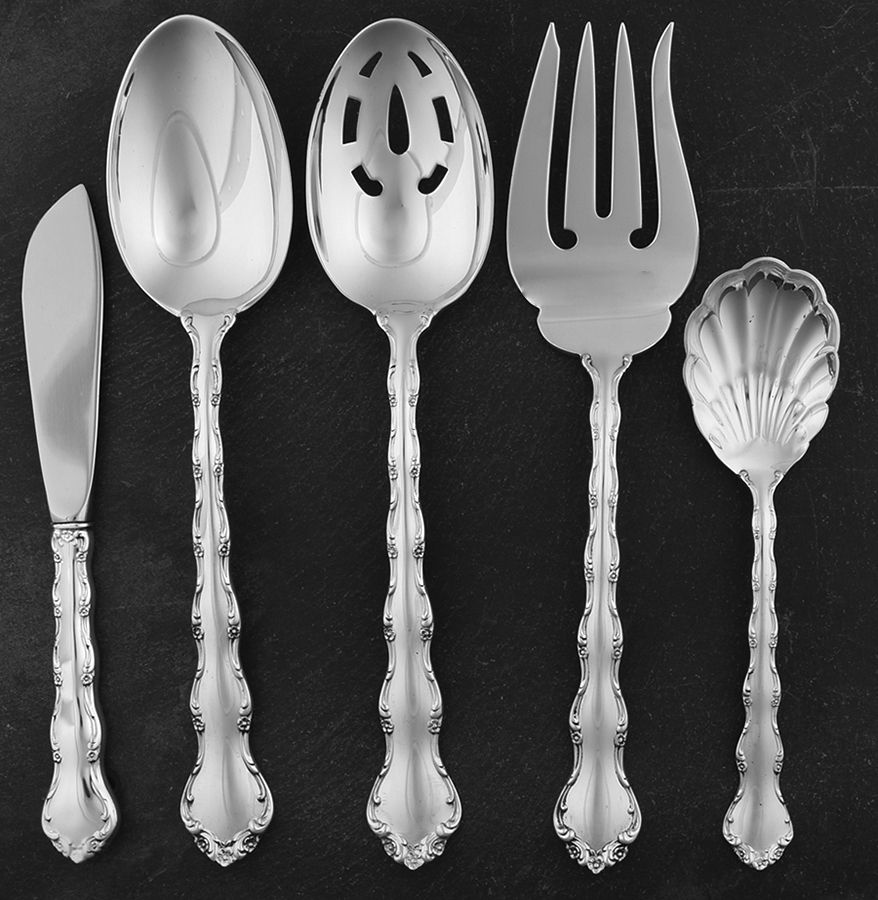 Tara (Sterling, 1955, No Monograms) 5 Piece Hostess Set by Reed & Barton-1