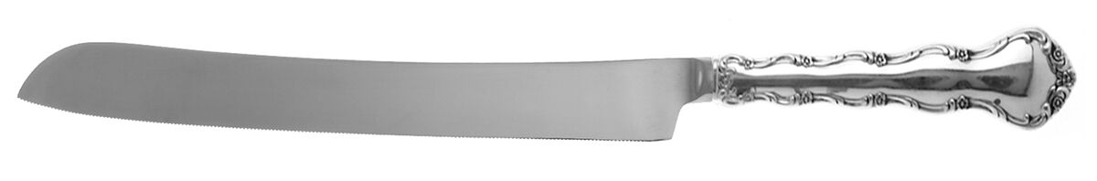 Tara (Sterling, 1955, No Monograms) Wedding Cake Knife with Stainless Blade HC by Reed & Barton-1