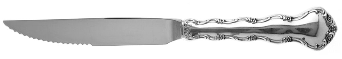 Tara (Sterling, 1955, No Monograms) Steak Knife Individual Hollow, Serrate HC by Reed & Barton-1