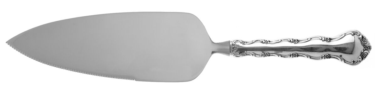 Tara (Sterling, 1955, No Monograms) Pie Server with Serrated Stainless Blade HC by Reed & Barton-1