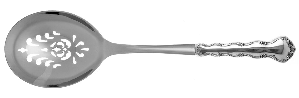 Tara (Sterling, 1955, No Monograms) Casserole Spoon with Pierced Stainless Bowl HC by Reed & Barton-1